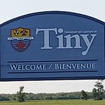 Tiny Township Welcome Sign