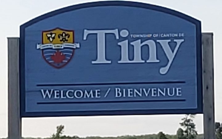 Tiny Township Welcome Sign