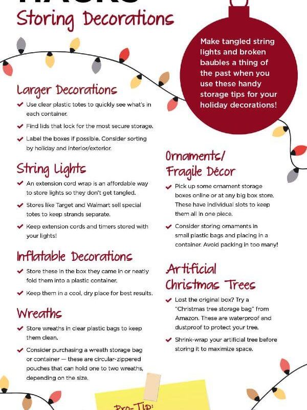 Holiday Hacks Storing Decorations